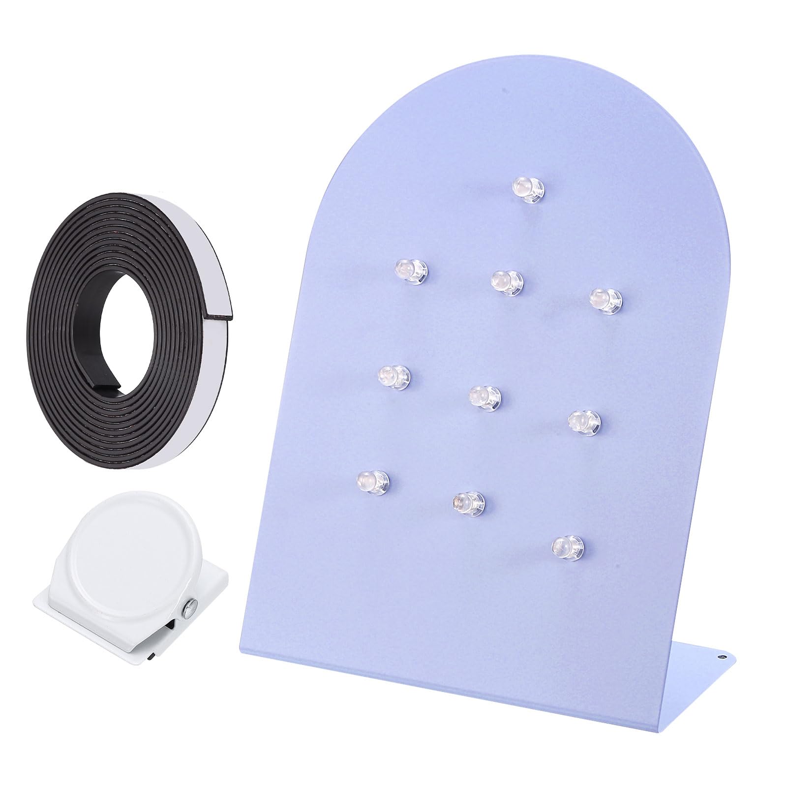 PATIKIL Magnetische Pinnwand Memo Magnet Anzeigetafel Mit Magnetischem Zubehörset Für Zuhause Büro Küche Restaurant Café Zubehör Lila