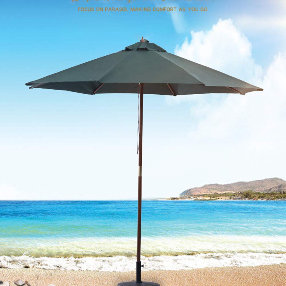 Parasol ogrodowy, 2,7 m, przeciwsłoneczny parasol ogrodowy, duży, patio, zewnętrzny baldachim z aluminium, łatwy do otwarcia, ochrona przed promieniowaniem UV, na plażę, basen, patio, do