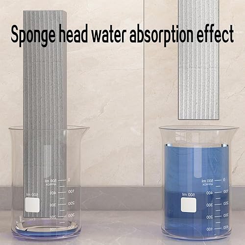 Miniatura 2 de Mini mopa de esponja para baño y cocina, herramienta de limpieza portátil autoexprimible  Trapeador de piso compacto plegable para espacios