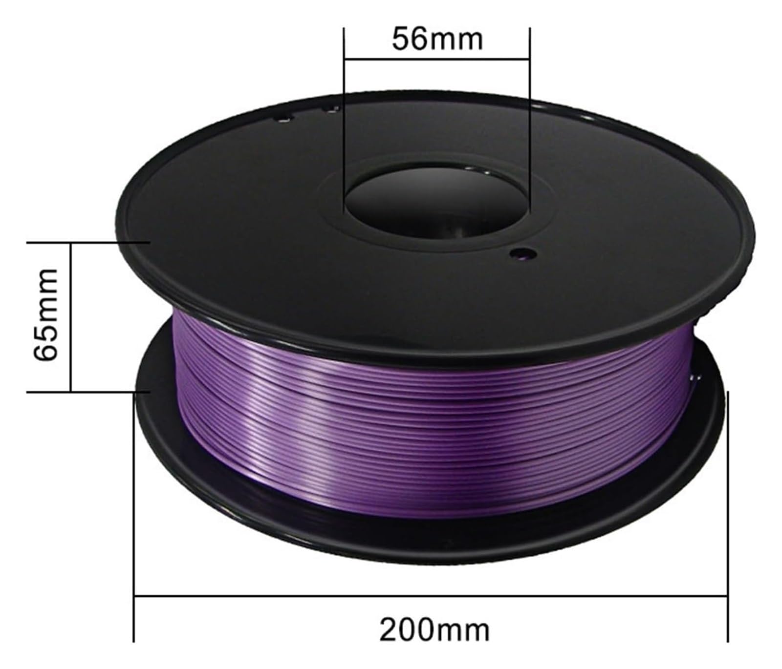 Filamento para impresoras 3D, Exactitud dimensional multicolora transparente 0.02m m del filamento 1.75m PLA de la impresora 3D(Blue)