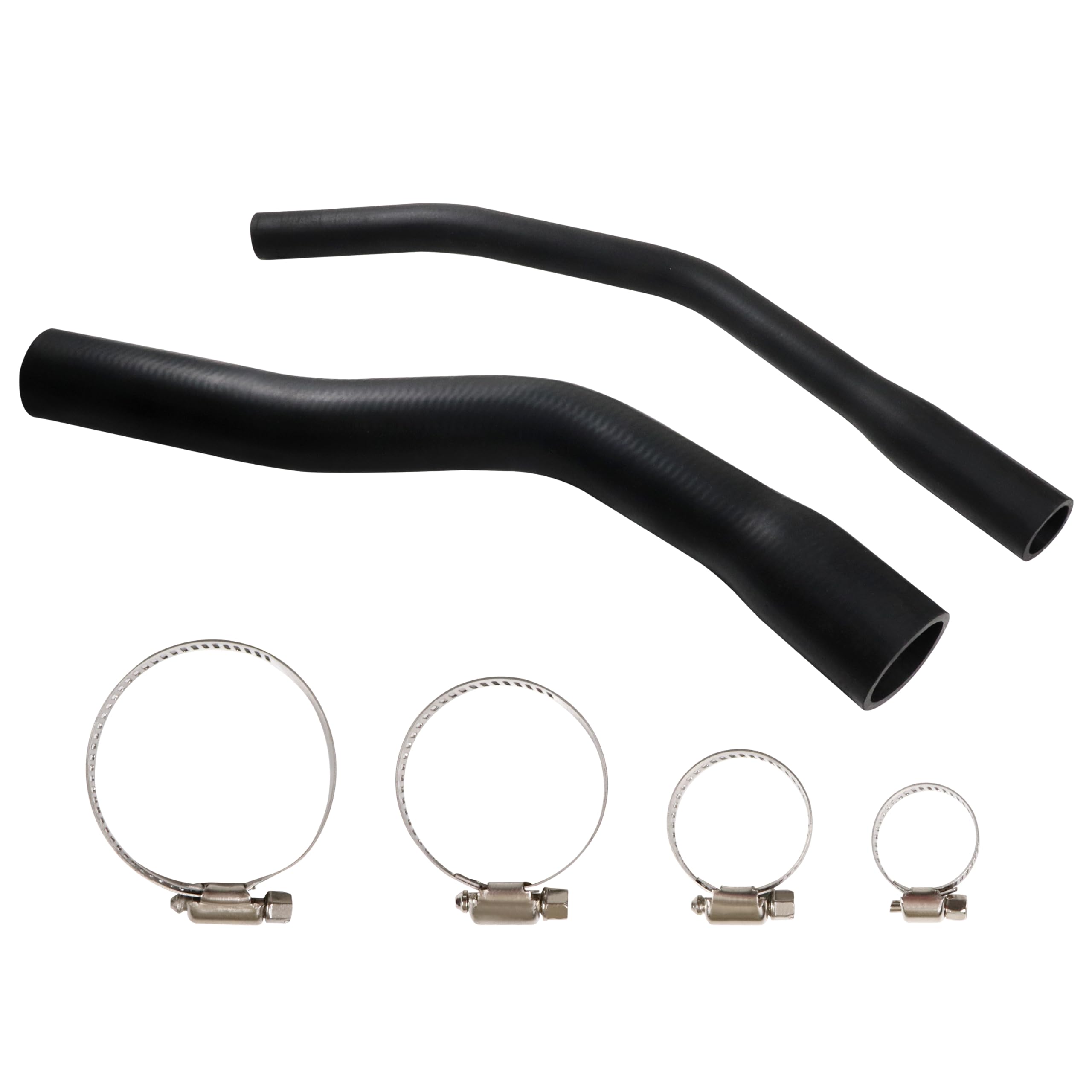 Fuel Filler Vent Hose Kit 52100131AD 52100132AB Replacement with Clamps for Jeep Cherokee XJ 1997-2001 (Black)