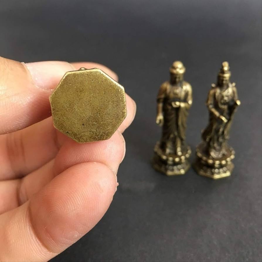 Amazon｜中国の銅が西仏像の三聖人を彫った観音菩薩釈迦牟尼仏