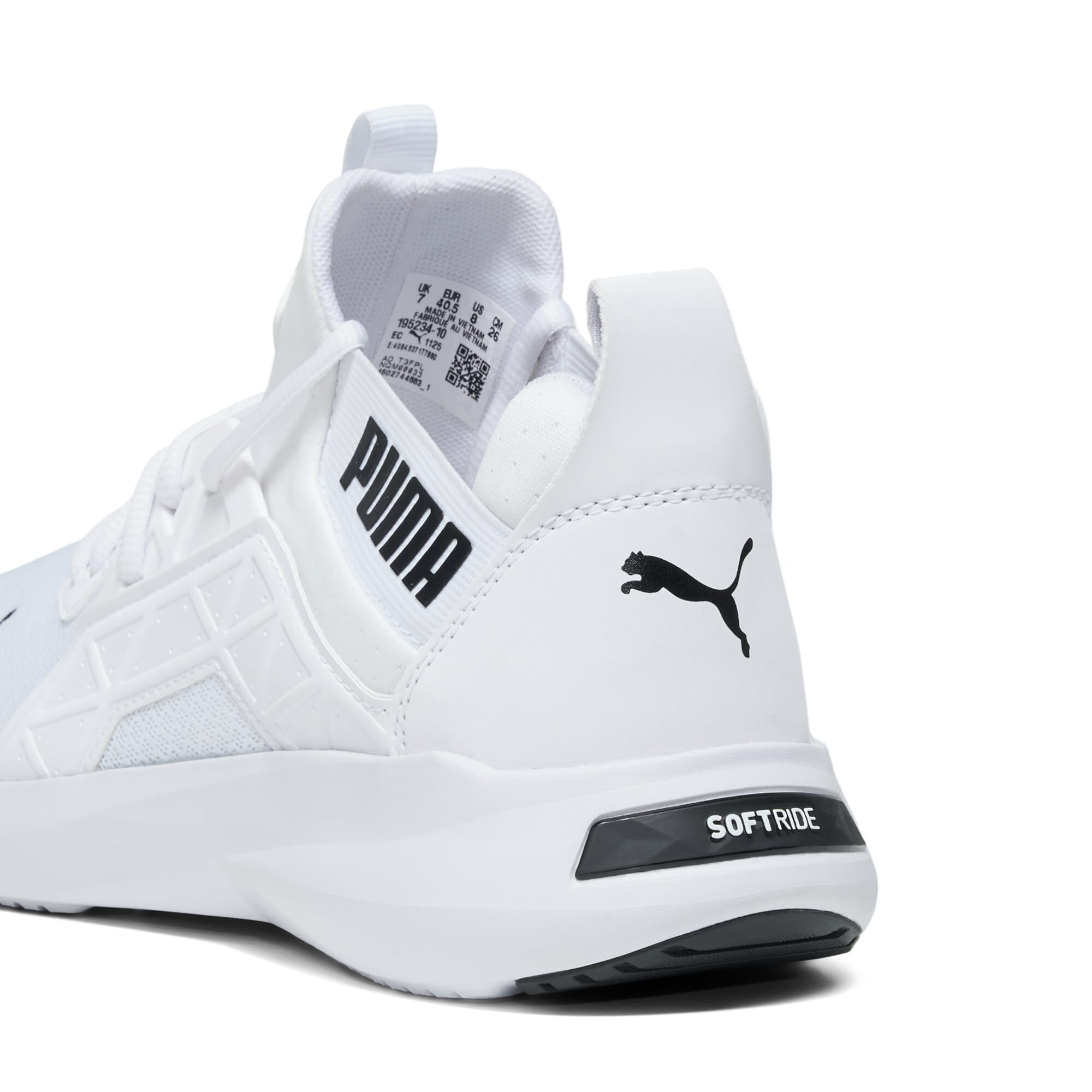 Buty Sportowe, PUMA Softride Enzo NXT, Białe, Oddychająca Mesh, Model 195234 10, Lekkie Sneakersy