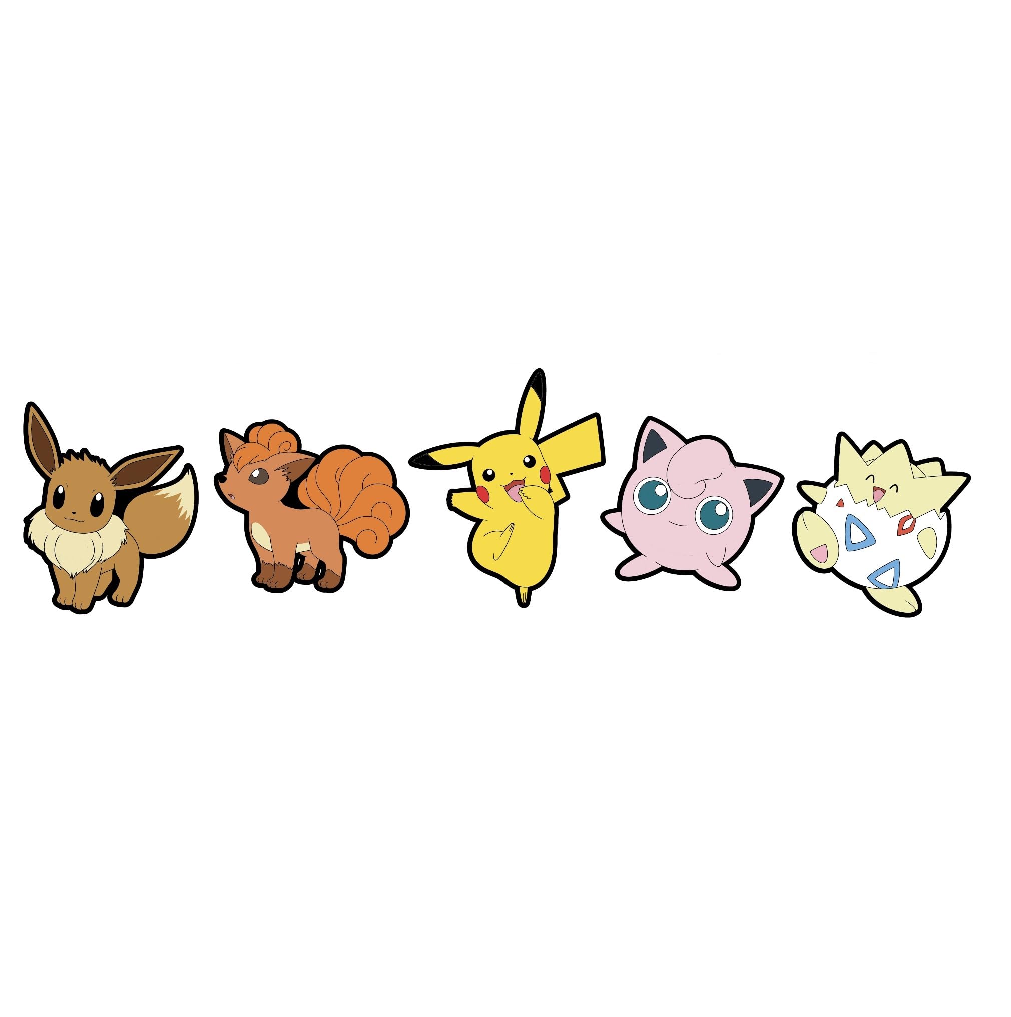 Crocs Unisex Pokemon Character 5-pak zawieszek do butów, wielokolorowe, jeden rozmiar, wielobarwny, Rozmiar Uniwersalny