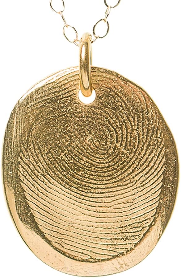 Custom gold vermeil fingerprint pendant kit