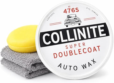 Collinite Super Double Coat Car Wax 476s 9oz Kit ** COMPLETE WITH APPLICATOR & POLISHING CLOTH**