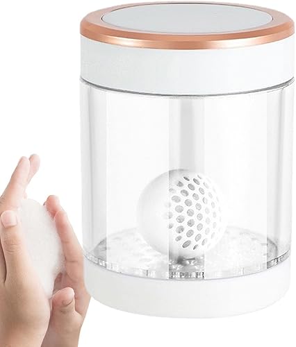 Máquina de espuma de lavado facial, espumador facial con bola de agitación, fabricante de espuma para batir burbujas, cuidado de limpieza facial de