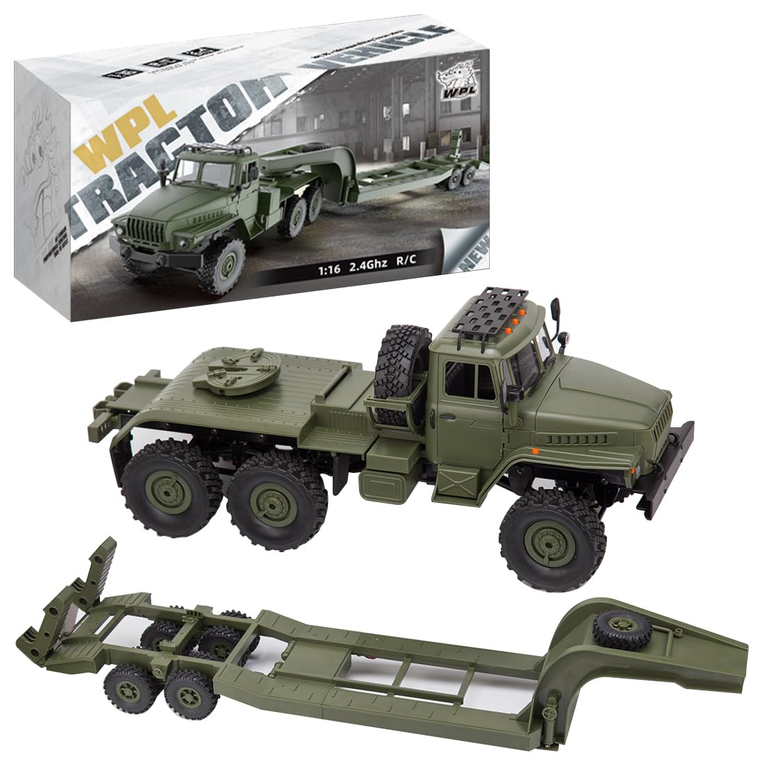 Amazon.co.jp: MindXplore WPL B36-3 1/16 RCミリタリートレーラーLED