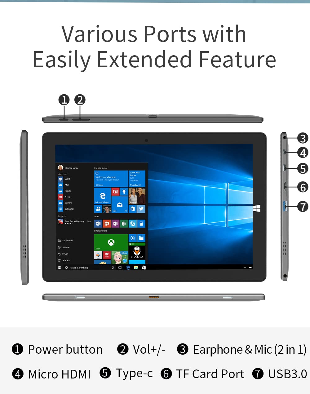 Amazon.co.jp: Jumper EZpad V10 Windows 11 Tablet PC 2 in 1