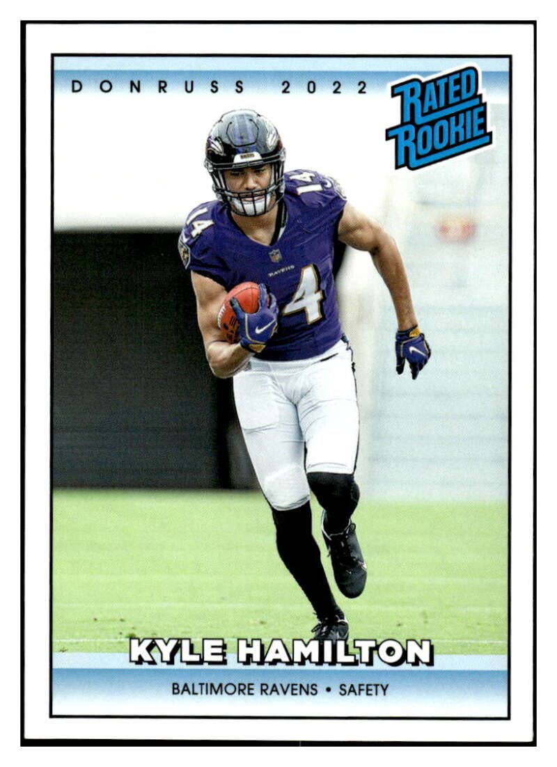 KYLE HAMILTON RC 2022 Panini Instant Rated ROOKIE Retro #RR8 NM+-MT+ NFL Football Ravens