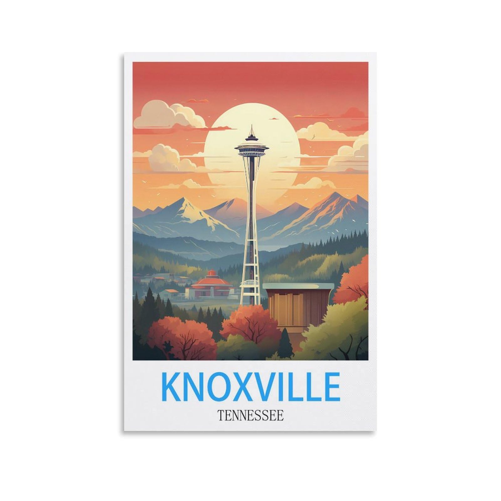 Vintage Tin Signs Knoxville Tennessees Ideal for Pub shed Bar Office Man Cave Home Bedroom Dining Room Kitchen Gift 30x40cm