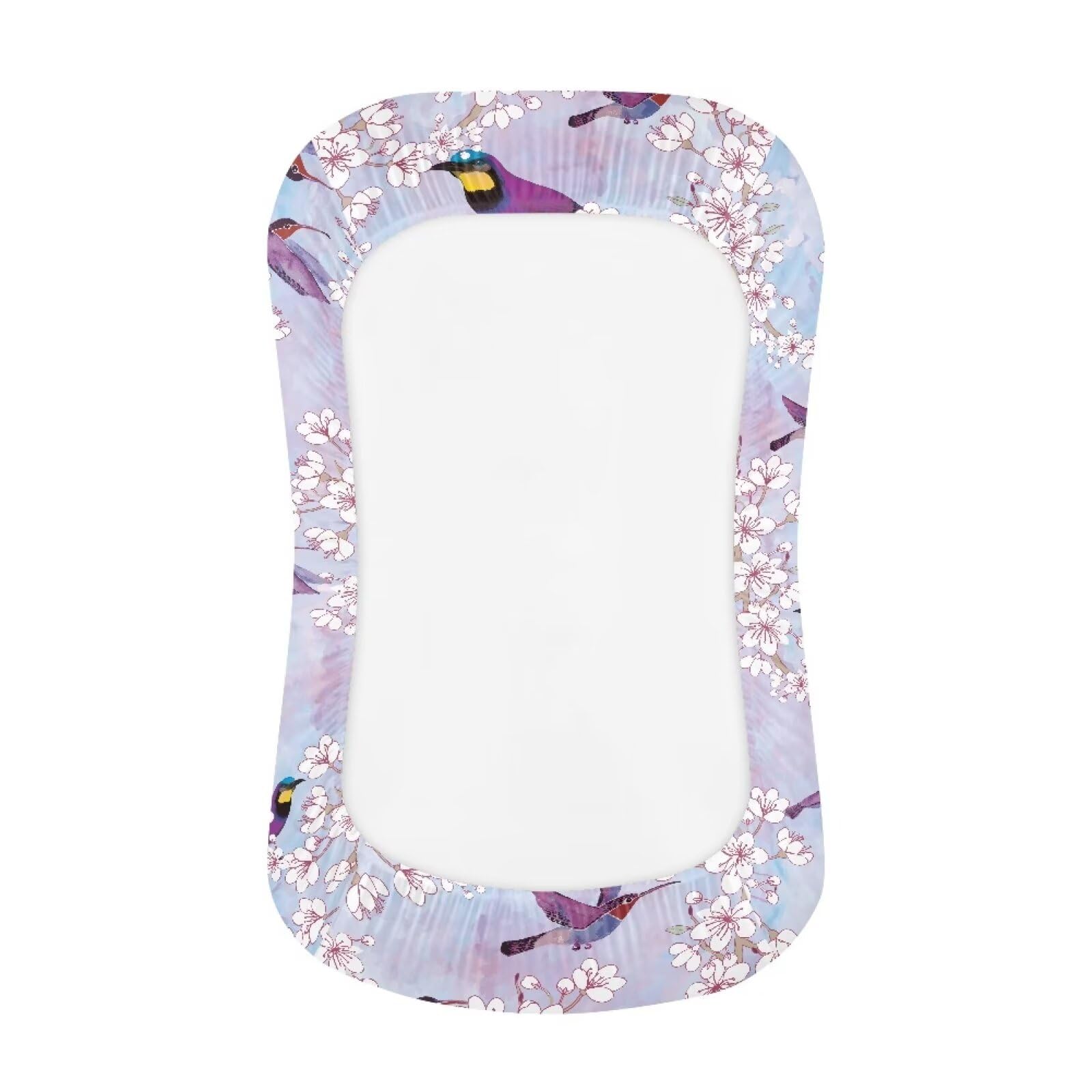 Kathyboom Bird Flower Baby Lounger Cover Ultra Soft Covers Newborn Lounger Cover Comfortable Covers Washable Infant Pillow Slipcover