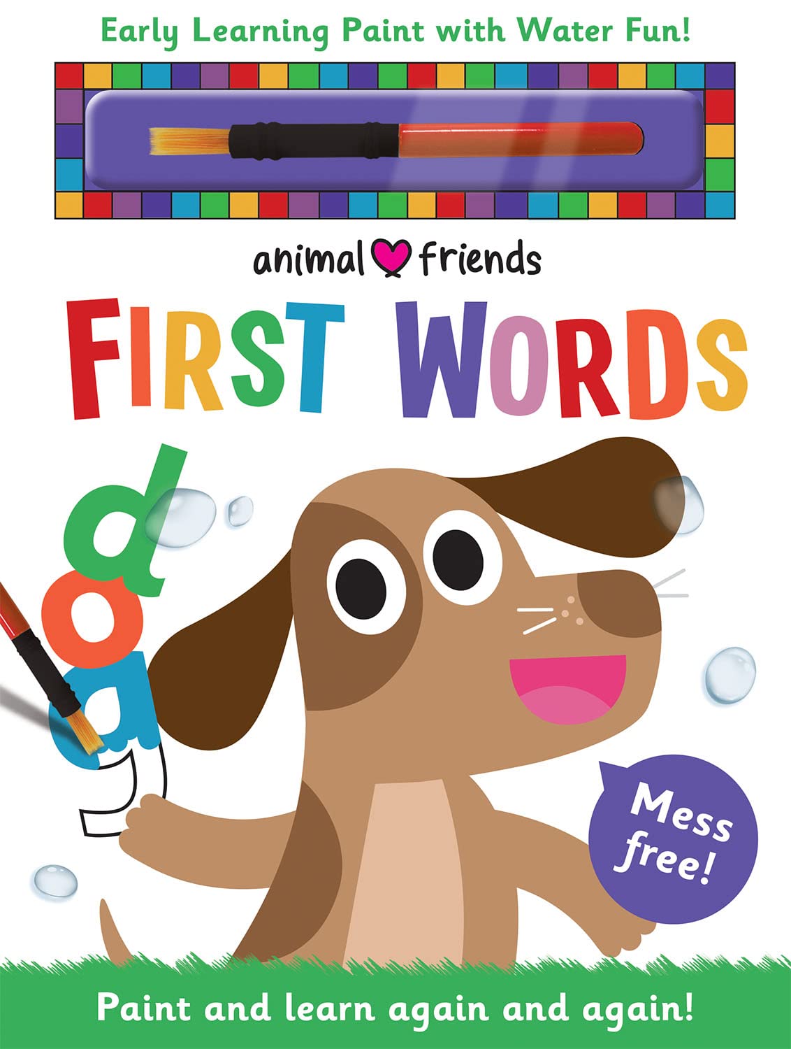 Animal Friends First Words (Early Learning Magic Water Coloring)
