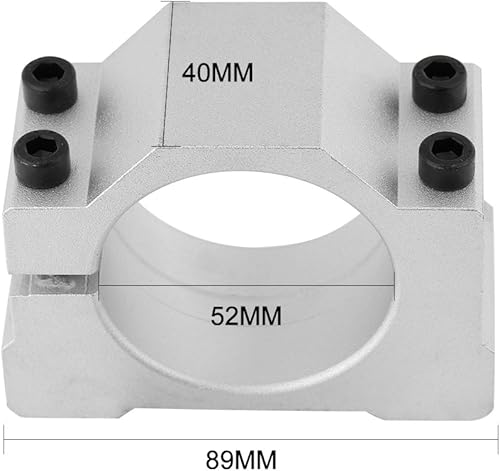 Miniatura 2 de Soporte de motor de husillo de 52/2.559 in, abrazadera de husillo CNC Staffe Soporte de abrazadera de husillo de montaje de aluminio fundido para