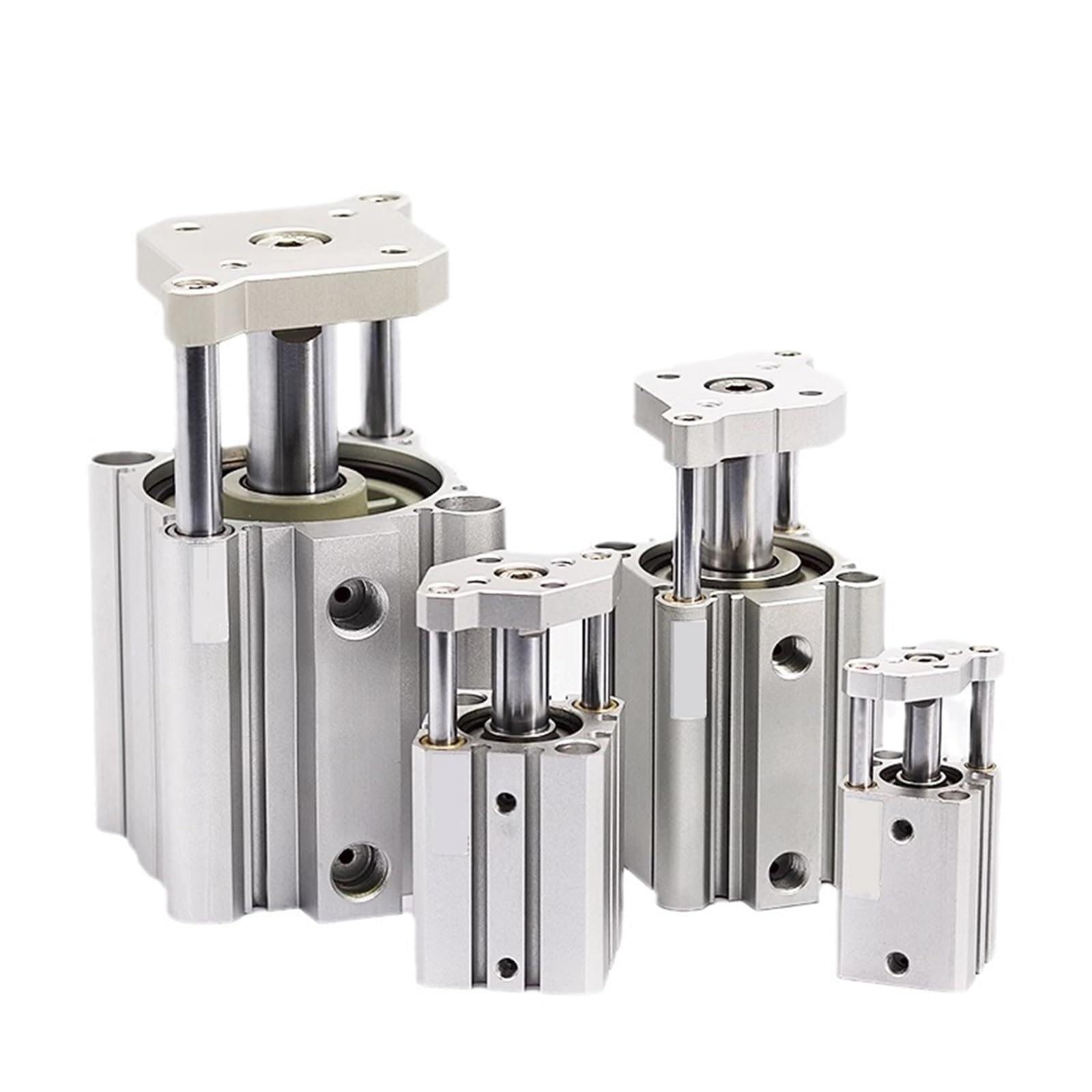 Cylindre pneumatique CQMB16 rigide anti-torsion pour espace restreint