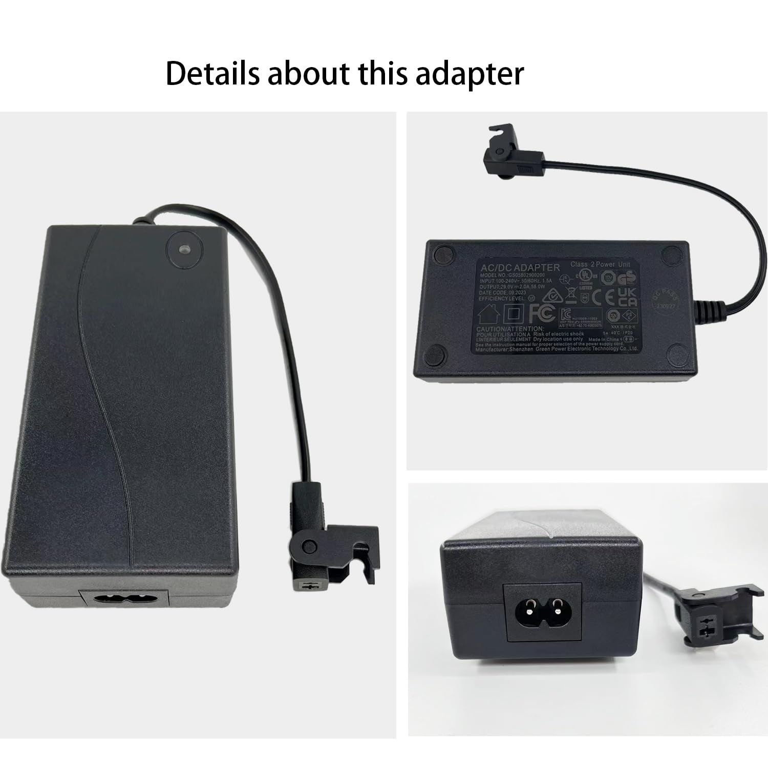 Adaptateur Secteur 29V 2A Pour Fauteuil Inclinable électrique - Compatible Okin, Limoss, Kaidi