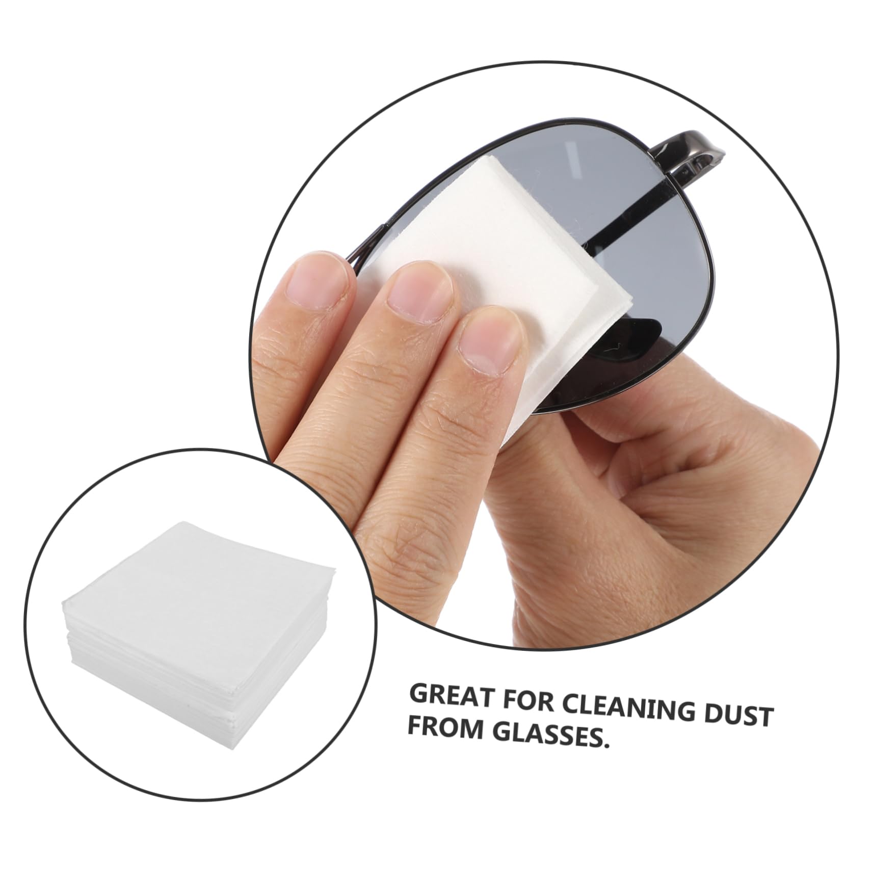 Gatuida 300 piezas de Limpieza sin Pelusa de Pequeñas para Lentes para Limpiar Pantallas Gafas y Uso Seguro y Eficaz