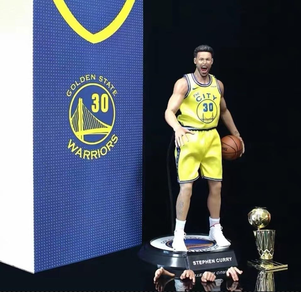 Amazon | 1/6 ステフィン・カリー アクションフィギュア ヘッド×2 NBA 