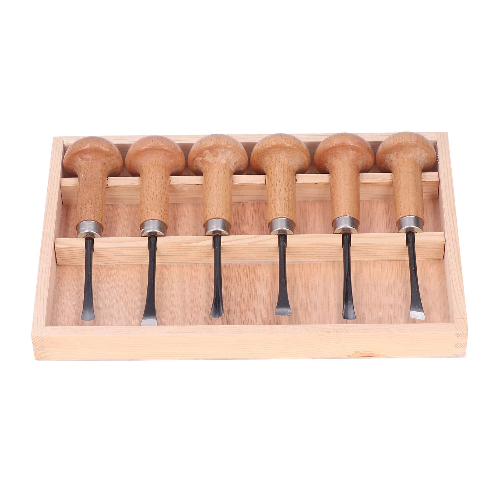 Wood Carving Chisel Set Kit, High Quality Steel Hand Tools with Ergonomic Mushroom Handles, DIY Art Craft Accessories for Woodworking Carving and Sculpture
