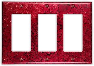 Wine Red Copper 3 Rocker Wallplate