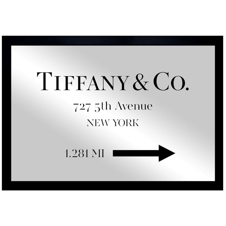 Amazon.com: Oliver Gal Jewelry Road Sign Glam | Framed