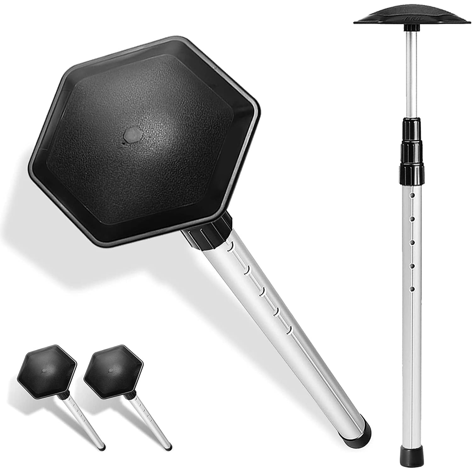 OUUTMEE Palo da viaggio per golf e golf, asta di sostegno in alluminio, per golf, esagonale, resistente agli urti, copertura da viaggio, flessibile, per Golf Club Travel Support