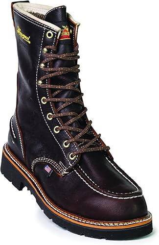 Miniatura 7 de Thorogood 1957 Flyway Botas de caza impermeables de 8 pulgadas para hombre, cuero de grano completo con suela de talón antideslizante y plantilla