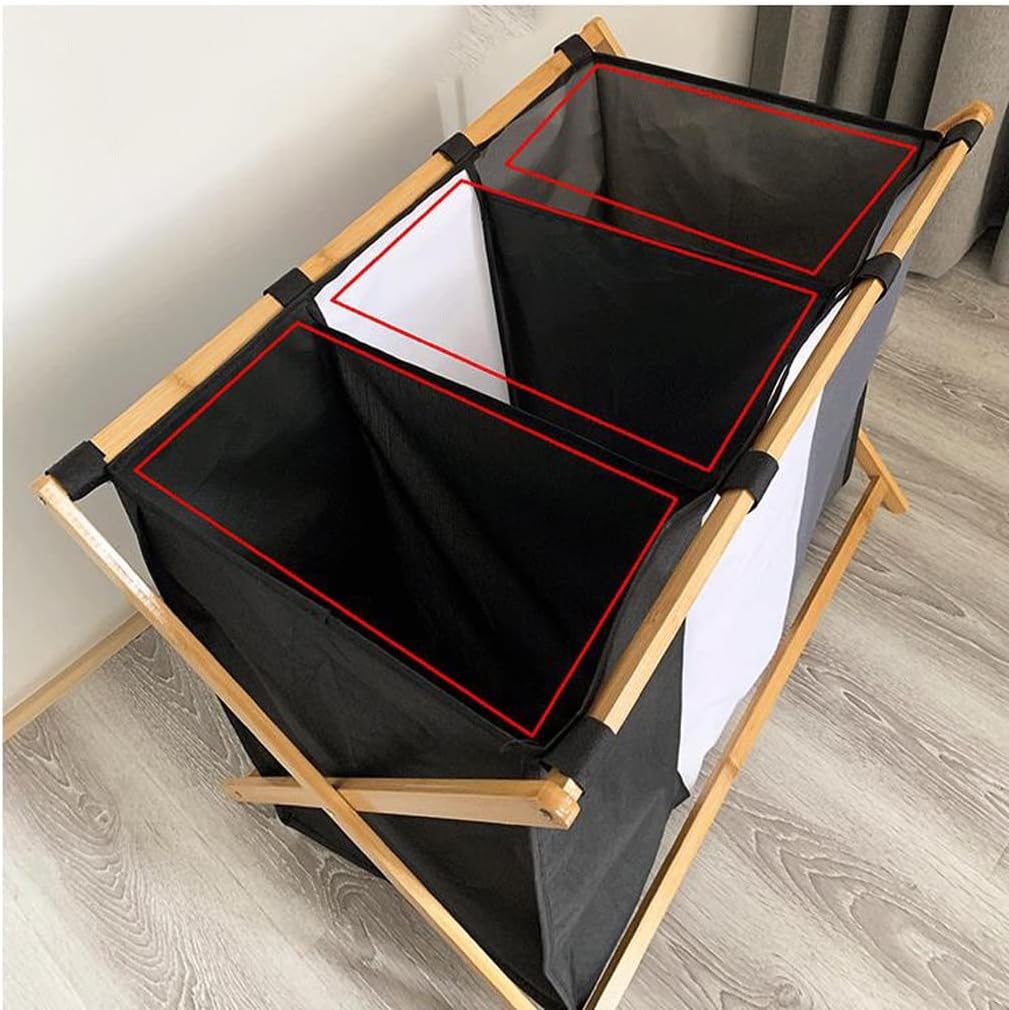 Dirty Clothes Compartment Classification Household Bathroom Foldable Dirty Clothes Bucket