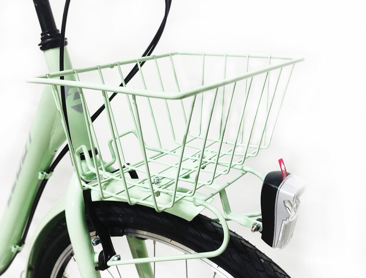 CLOOT Bicicletta da passeggiata urbana Relx 26" con cestino portapacchi cambio 6 velocità telaio basso comodo stile classico comfort quotidiano uso città leggero accesso facile design elegante uomo