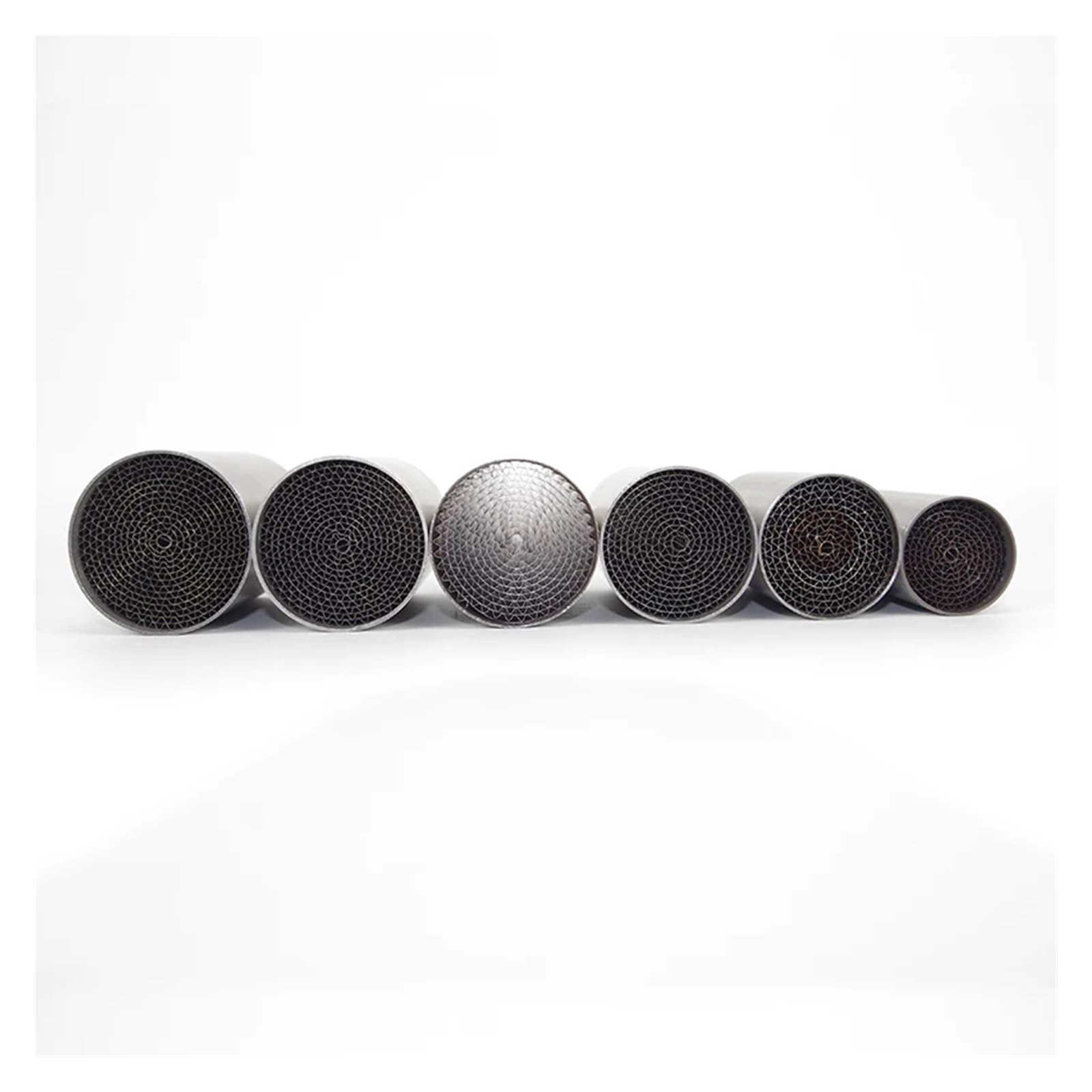 D'échappement Moto Pot d'échappement Moto (35 mm, 42 mm, 45 mm, 48 mm, 50 mm, 53 mm) avec catalyseur et réducteur de Bruit, Compatible avec pour la Plupart des modèles de véhicules.