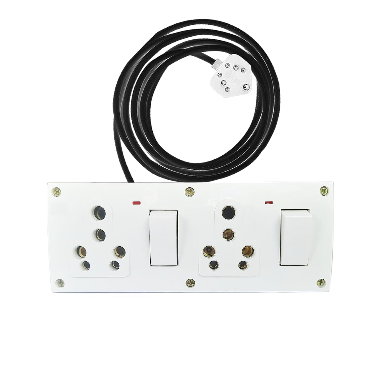 Small Plug Extension Easily fit Everywhere 1000watt Capacity 2 Socket Extension Boards | Double Combined Extension Polycarbonate Board-picture-14