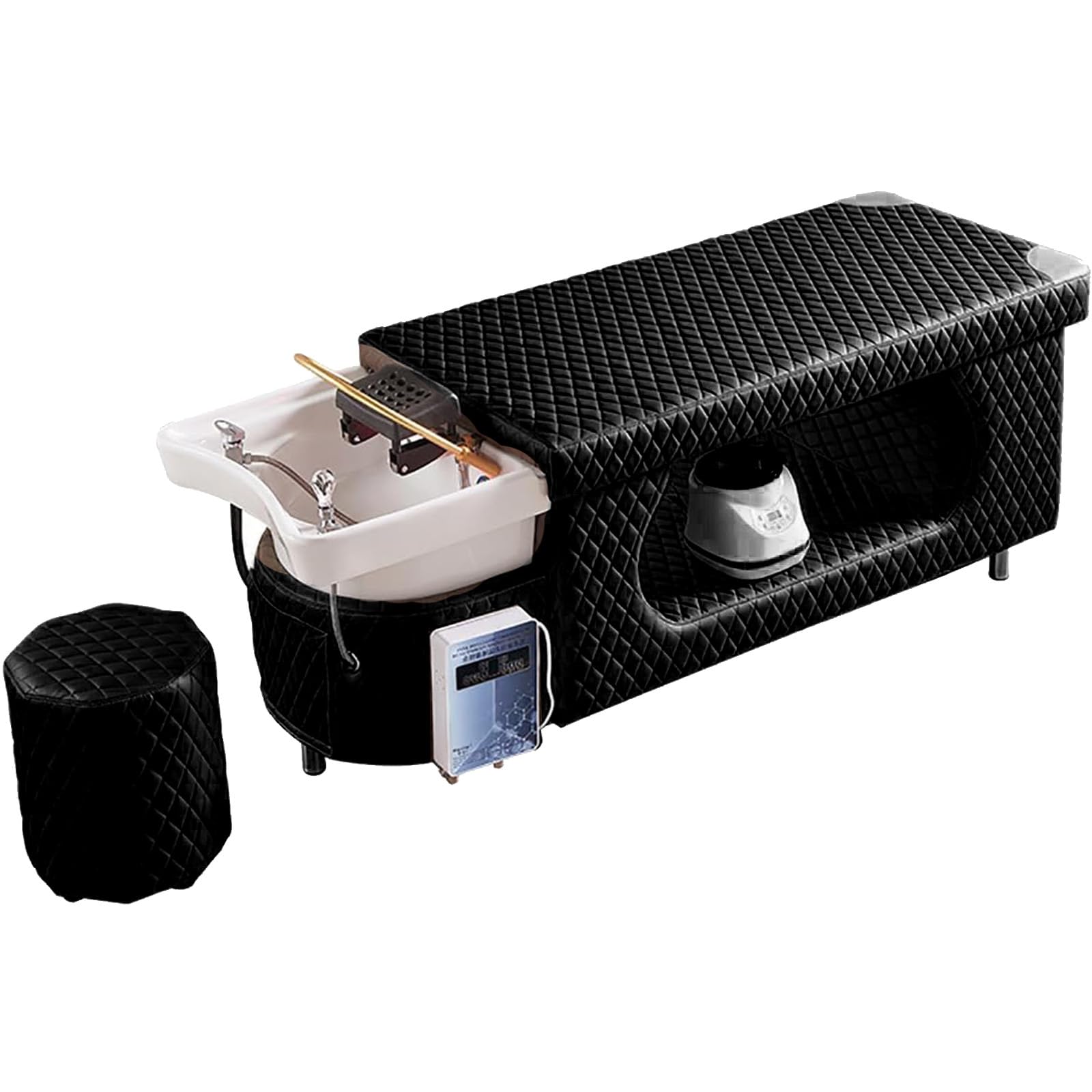 Hair Salon Shampoo Bed Massage Chair with Water Heater Constant Temperature Water Circulation for Beauty Salon Fumigation