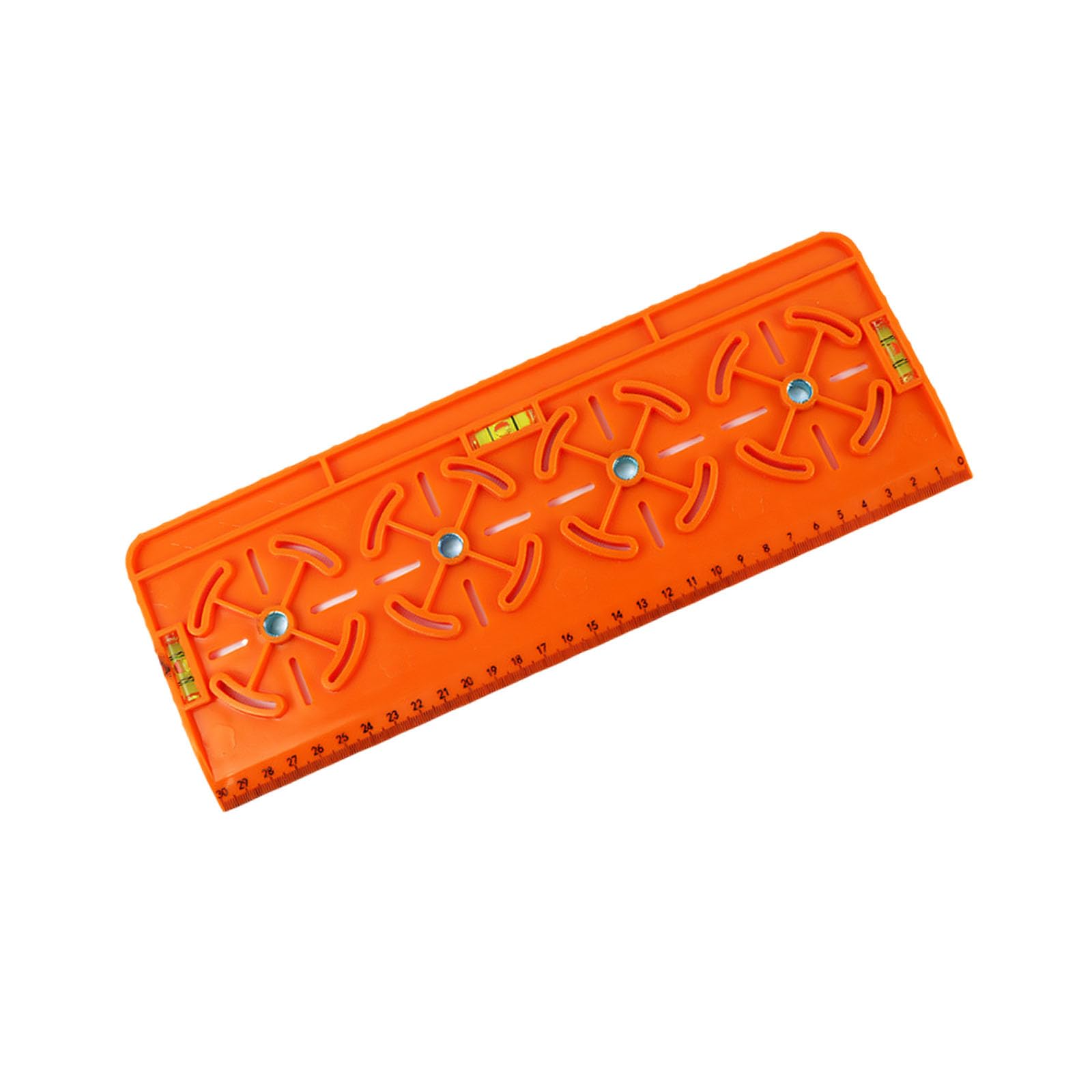 Sturdy ABS Electrical Box Pattern with Visible Markings and Balance Meter for Smooth Installations Home Renovation Drill Guide
