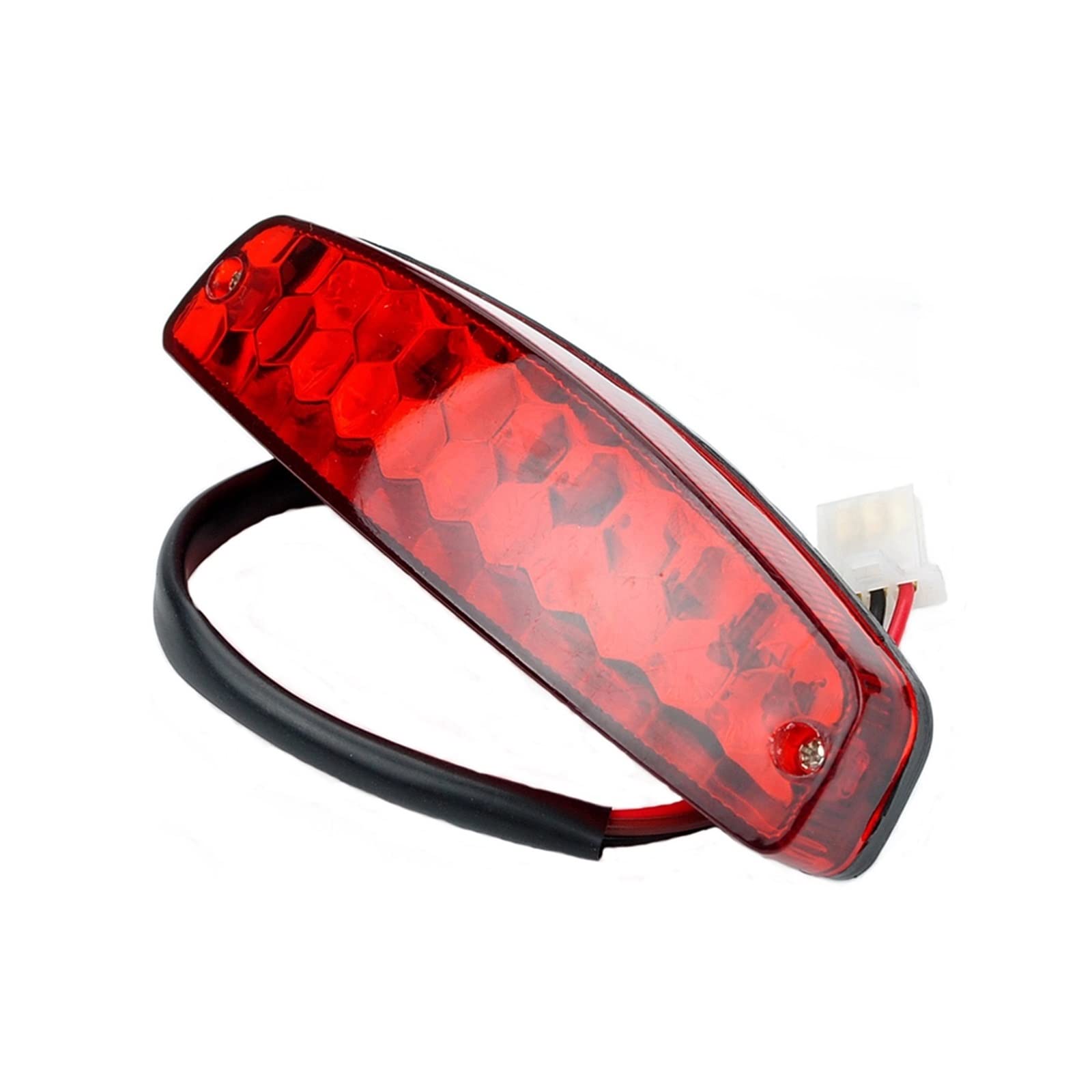 luce targa posteriore - 3 Fili 12V Luce Freno Targa Fanale Posteriore Rosso Per Motocross