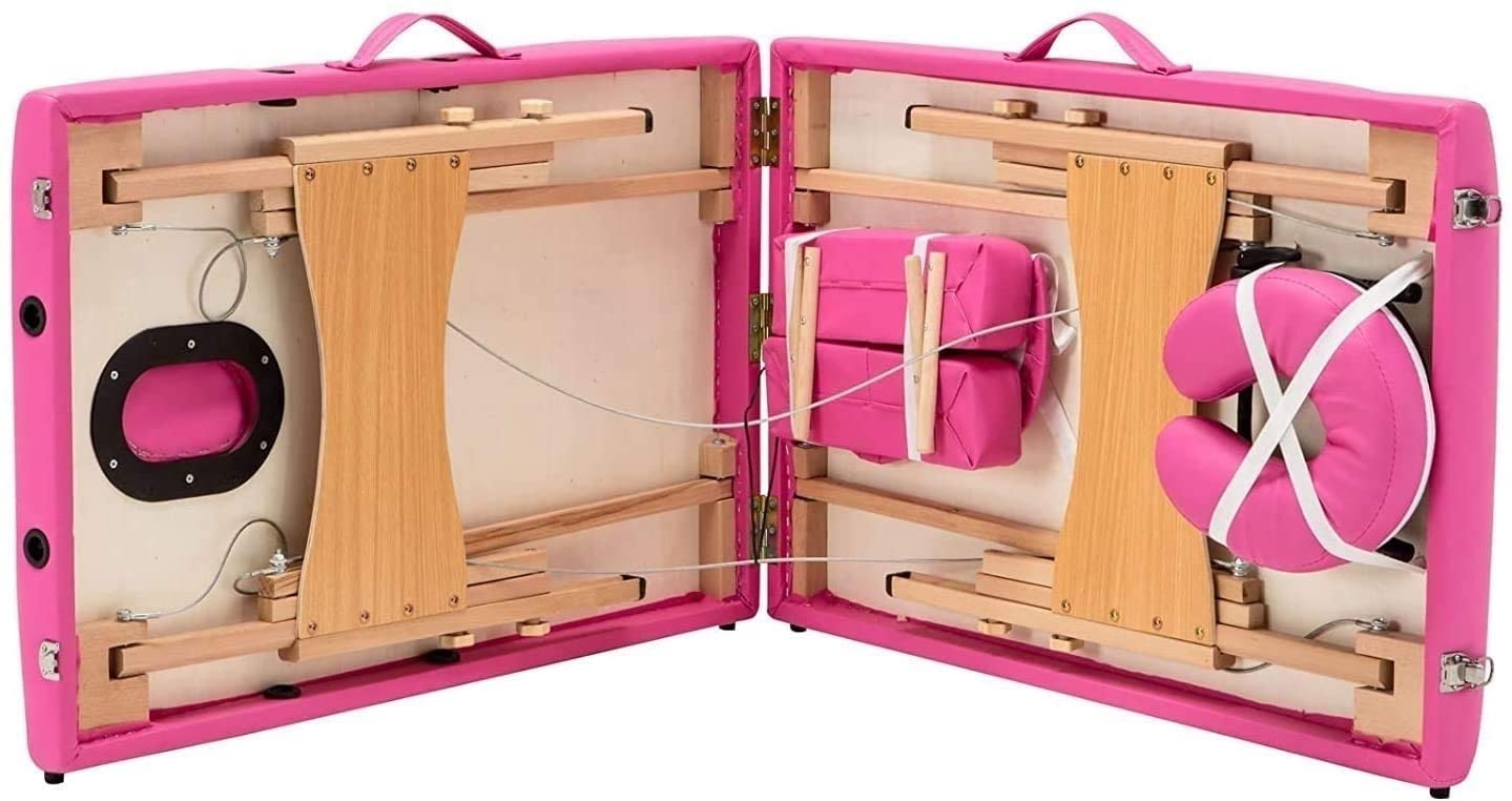Lettino da Massaggio Portatile, Lettino da Massaggio, Lettino da Spa, Lettino da Salone Regolabile in Altezza, Letto Pieghevole, Adatto per Terapia, Tatuaggi, Salone, tratt(
