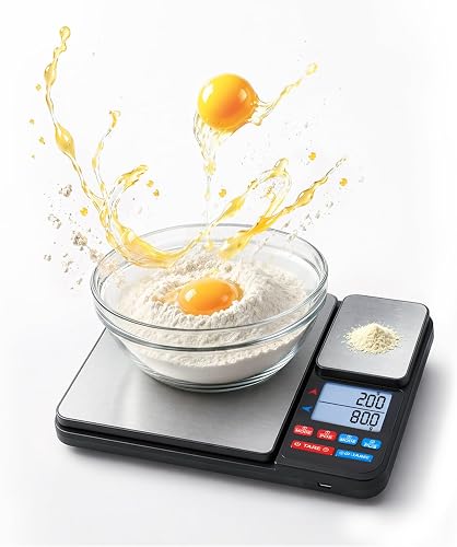 Balance Cuisine Double Plateau Haute Précision Tolesum