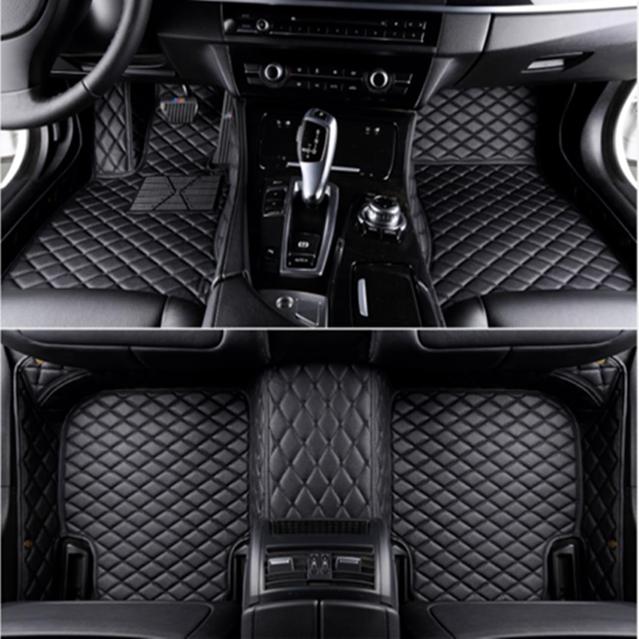 Customized car Floor mats Compatible with Mitsubishi ASX,Eclipse Cross,Galant,Lancer,L200,Montero,Montero Sport,Outlander,Outlander PHEV,Outlander Sport,RVR,Xpander (Black)
