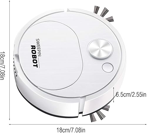 Miniatura 7 de CENRF Robot aspirador, máquina automática de limpieza de suelos ABS, robot de trapeador de carga automática duradero, robot limpiador de pisos con