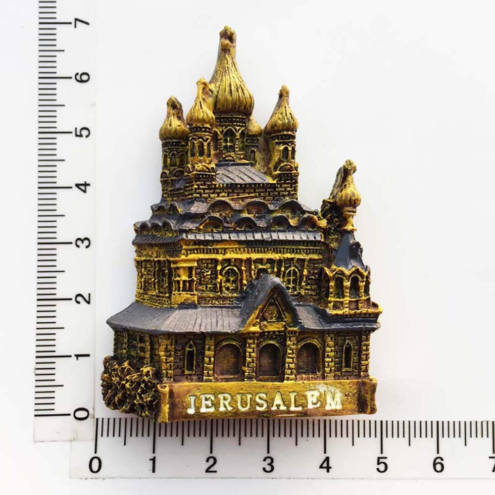 Calamita Frigorifero Tel Aviv – Souvenir Di Viaggio Israele, Magnete 3D Città, Regalo Turistico