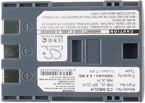 Miniatura 4 de Batería de 600 mAh para Canon Powershot S70, PowerShot S80