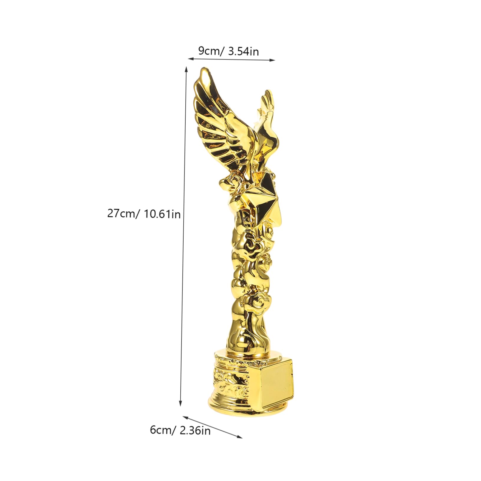 BESPORTBLE Resin Trophy for Employee Recognition Desktop Decor Soccer Match Award Elegant Multiuse Trophy