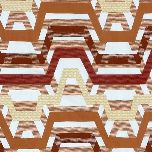 Image of Swayam Roto Cotton King Bedsheet with 2 Pillow Covers | Size 108 x 108 inch | 144 TC | Geometric Design | Soft Breathable Bed Sheet | Comfortable & Durable for Bedroom - Beige