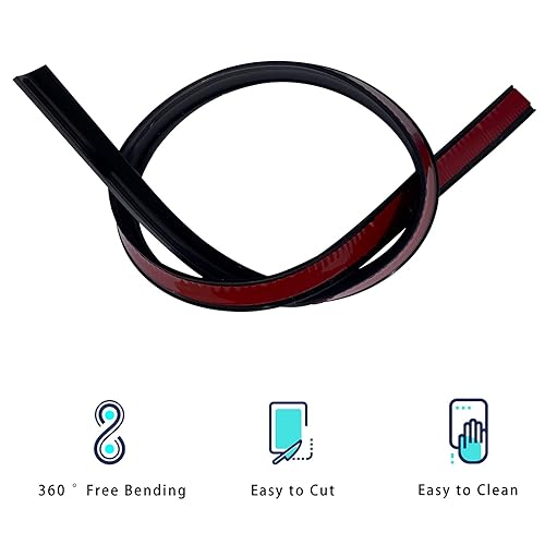 Miniatura 3 de Barrera de agua autoadhesiva de 67 pulgadas, barrera de agua de silicona impermeable, tapón de agua, tira de agua para baño y cocina, protector de