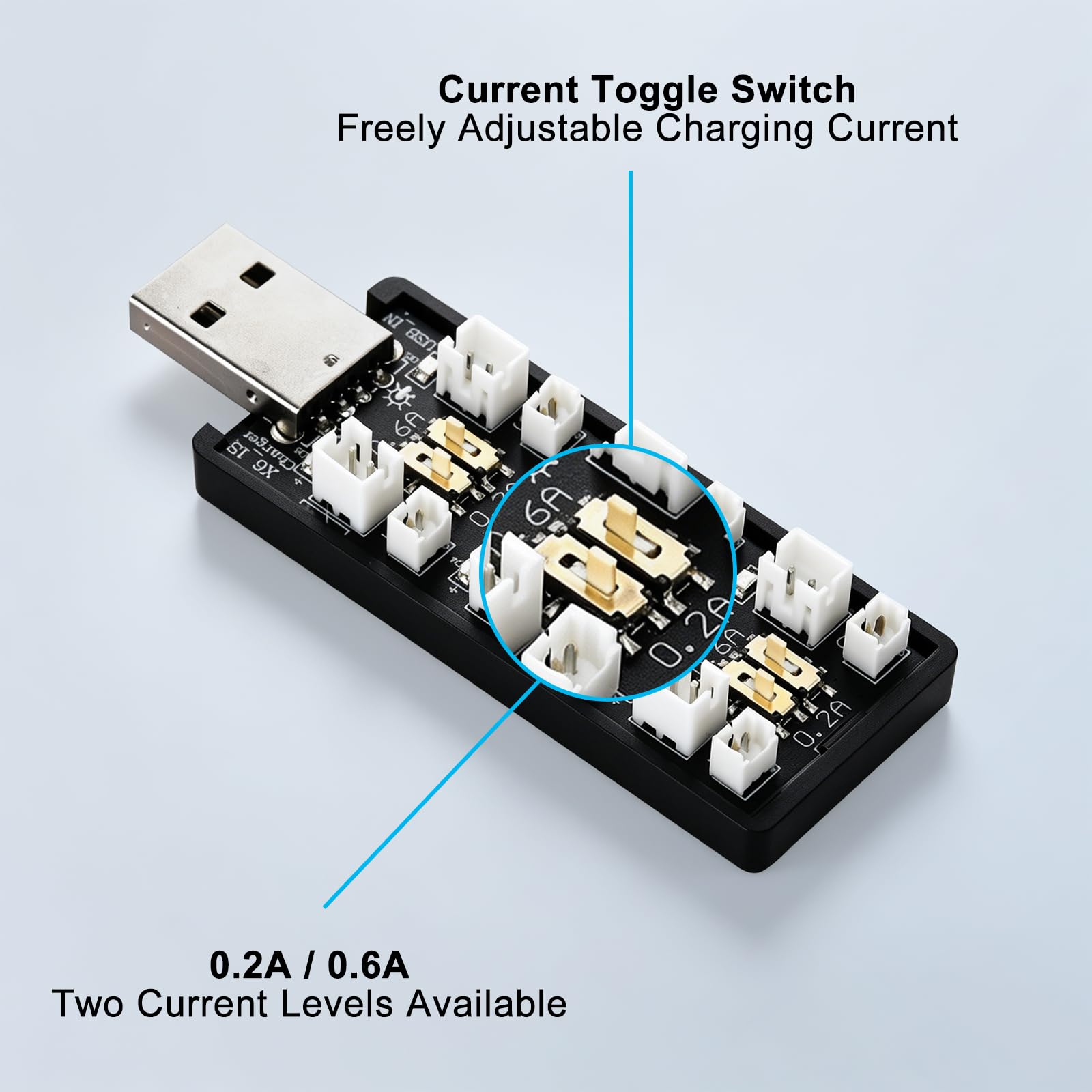 Cargador Lipo De 6 Canales Para Baterías 3.7V/4.2V – Con Conector JST-PH 2.0 Mm, Para Tiny Whoop Y Minidrones RC
