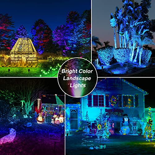 Crepow Green Solar Spot Lights Outdoor, Rgb Color Changing Solar Landscape Spotlights Garden Lights With Ip65 Waterproof, Adjustable Solar Outdoor Lights For Tree, Patio, Yard, Path, Pool, 2 Pack #TOP6