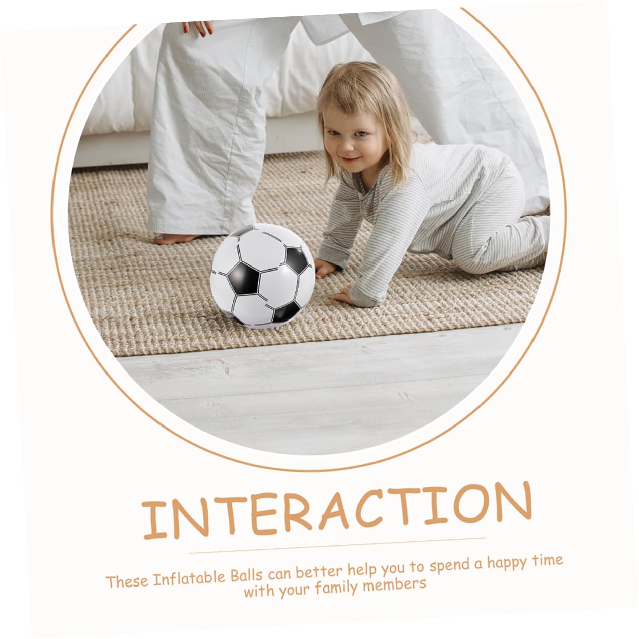 BCOATH 1Set Inflatable Soccer Ball Beach Playing Balls with Air Pump for Summer Pool Party Decorations Material for Outdoor Fun for Adults