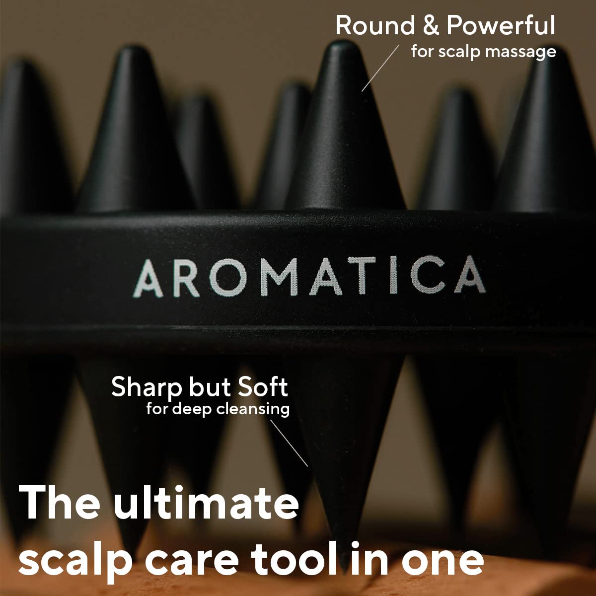 AROMATICA Rosemary Enhancer + Dual Scalp Care Shampoo Brush