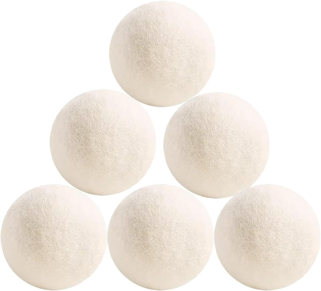 Set of 6 Wool Dryer Balls Reusable Drying Balls for