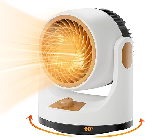 Calentador de espacio para interiores, calentador eléctrico PTC de 1500 W con termosta y protección antipunta, calentamiento rápido 2S, calentador disponible en Yaxa Colombia