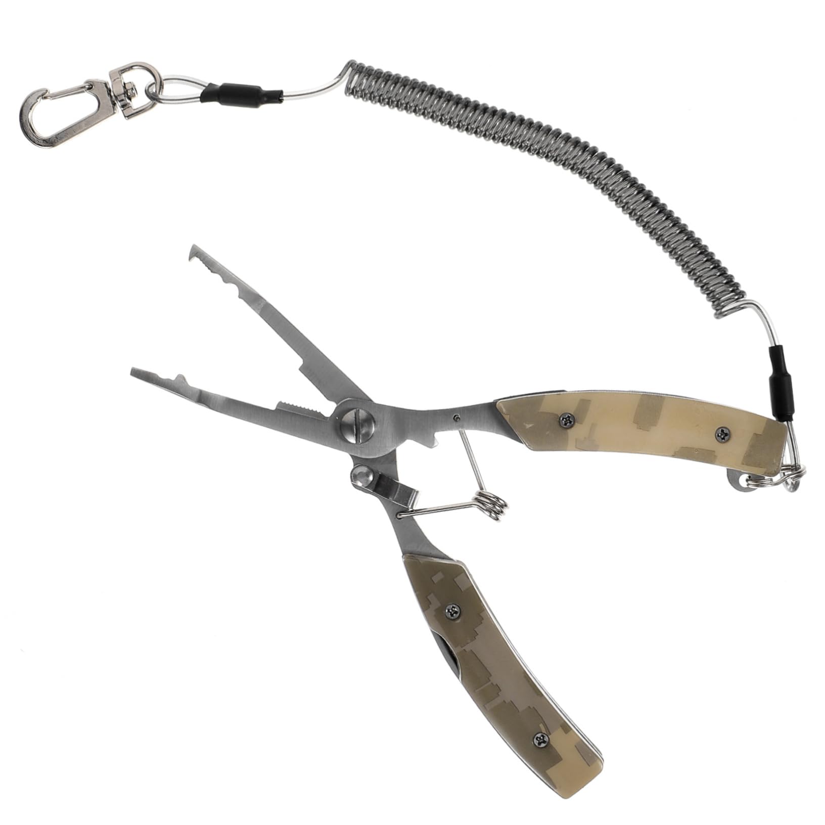 ibasenice Ciseaux de Multifonctionnels Inoxydable avec Poignées Antidérapantes Accessoire Compact pour Couteau à Fil et Ciseaux pour